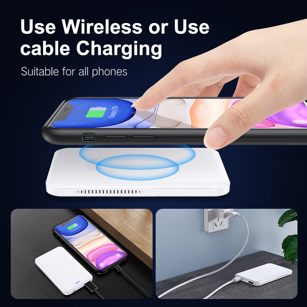 Mini portable magnetic wireless power bank