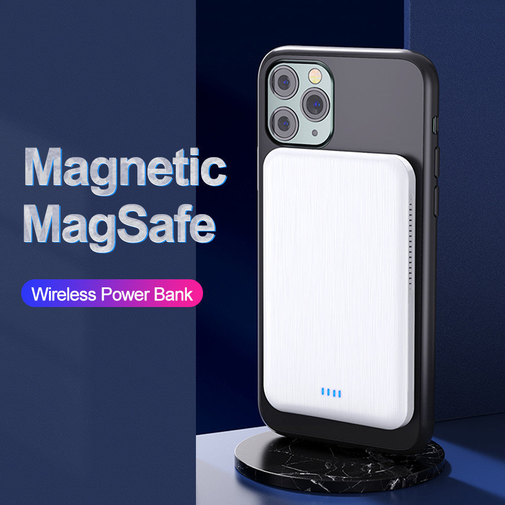 Mini portable magnetic wireless power bank