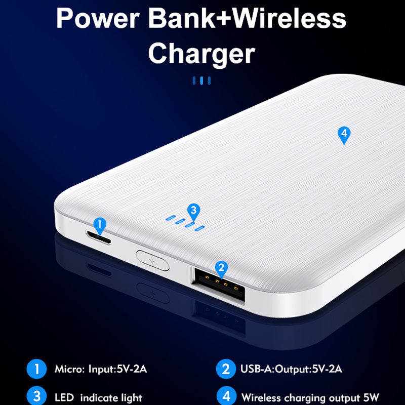 Mini portable magnetic wireless power bank