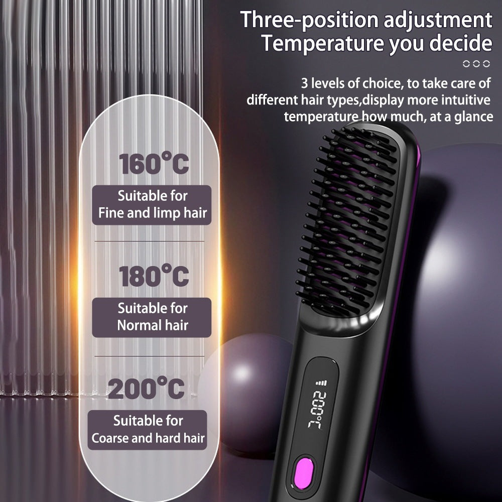 Cordless Straightener Hair Brush